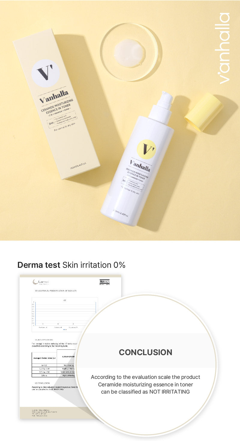V'anhalla Ceramide Moisturizing Essence in Toner 250ml / 8.45fl.oz.