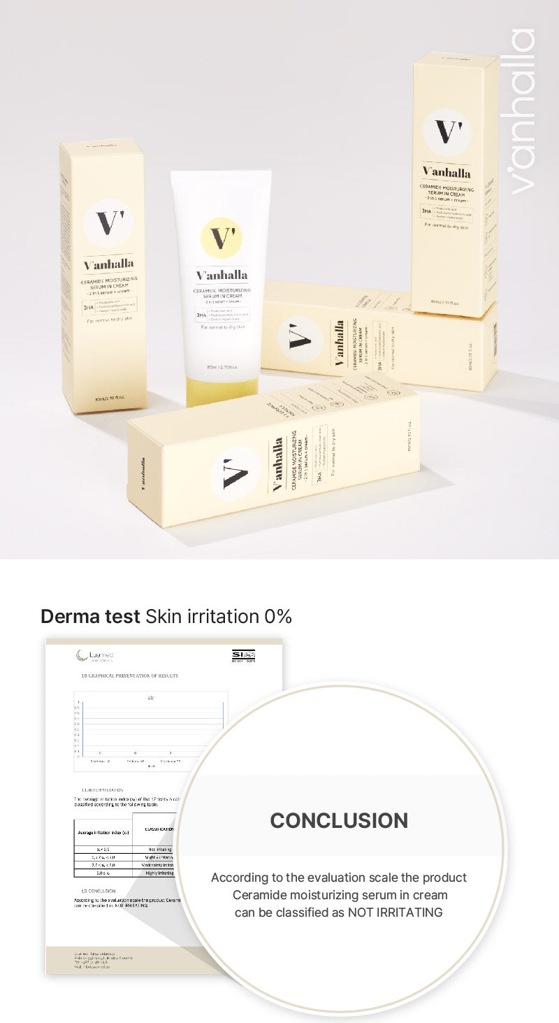V'anhalla Ceramide Moisturizing Serum in Cream 80ml / 2.70fl.oz.