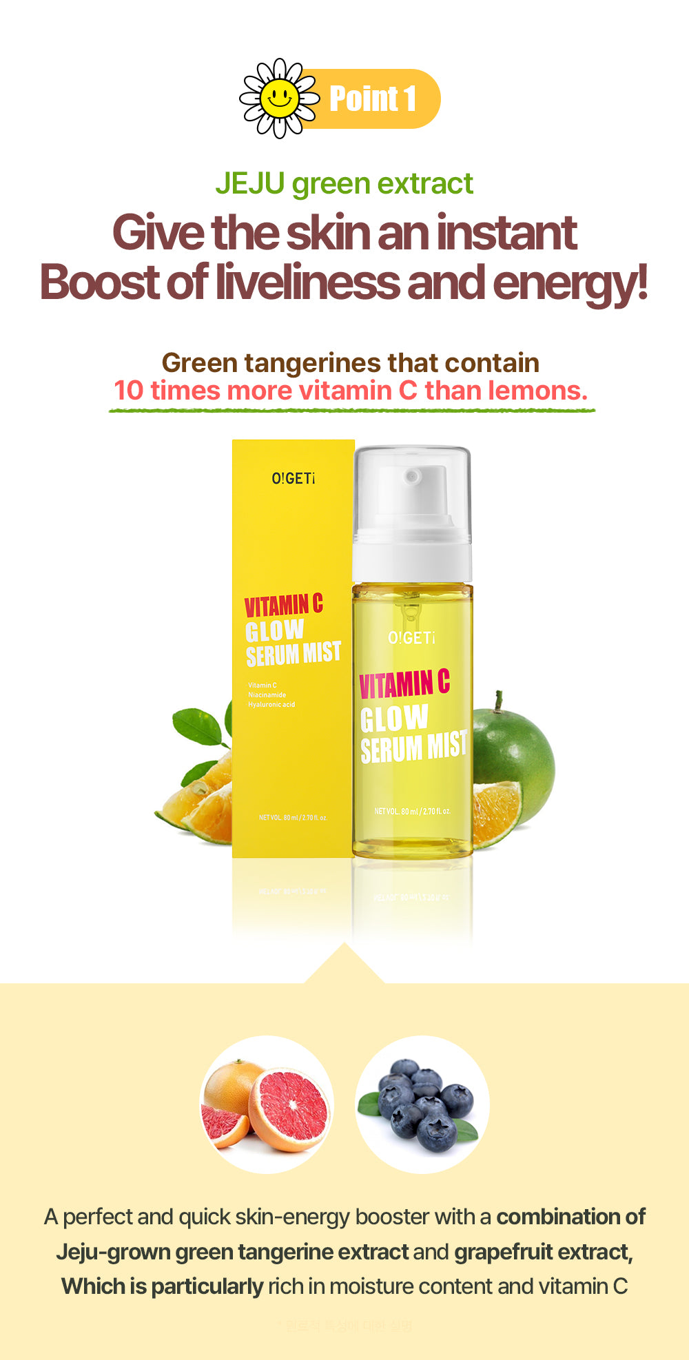 O!GET! Vitamin C Glow Serum Mist