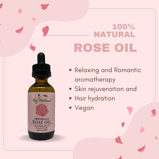 By Natures 100 Natural Oil, Rose Oil, 2 Oz.