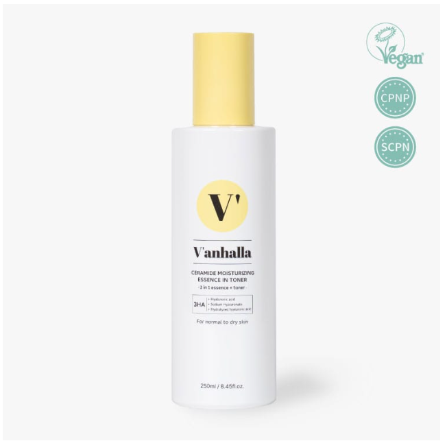 V'anhalla 세라마이드 모이스처라이징 에센스 인 토너 250ml / 8.45fl.oz.