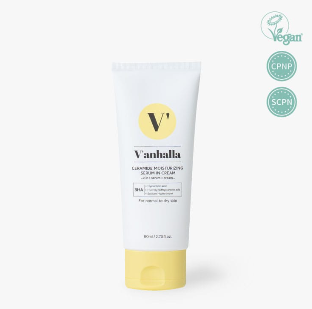 V'anhalla 세라마이드 모이스처라이징 세럼 인 크림 80ml / 2.70fl.oz.