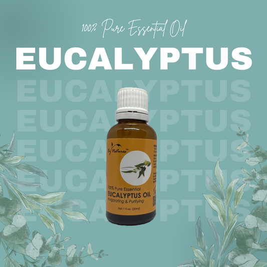 By Natures Aceite esencial de eucalipto 100% puro, 1 oz.