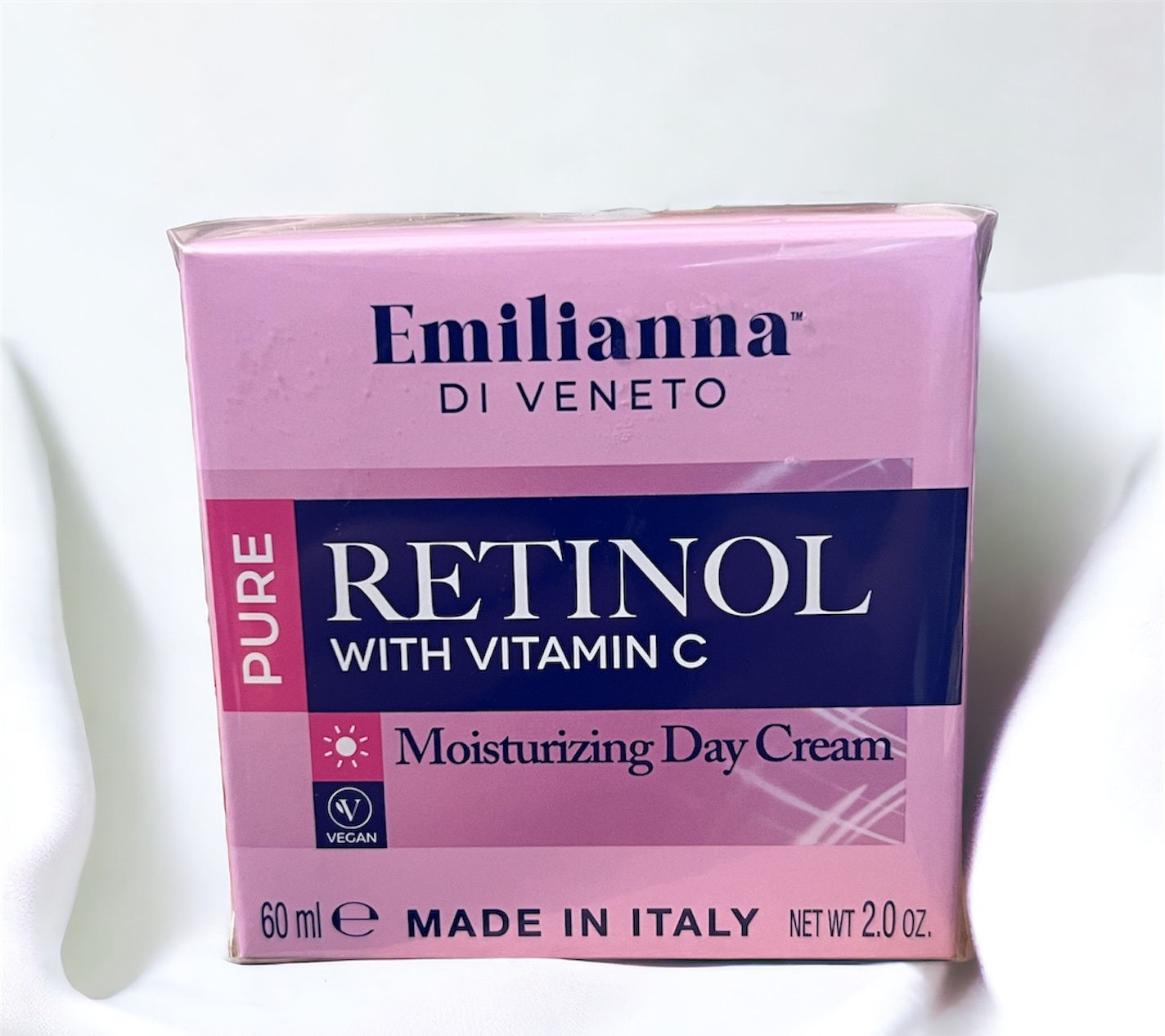 Crema de día Emilianna Di Veneto Pure Retinol con vitamina C antienvejecimiento 2 oz